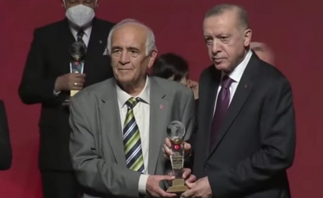 Lületaşının yaşayan çınarı, Erdoğan’dan ödül aldı