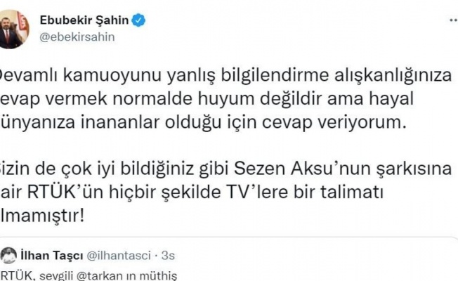 Sezen Aksu şarkısı için RTÜK'ten açıklama