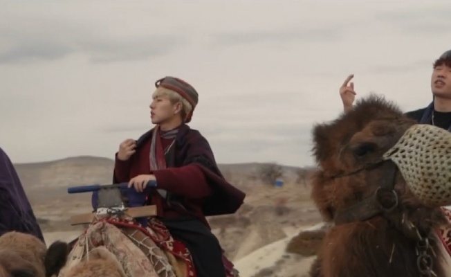 Kapadokya develerine şarkı yaptılar