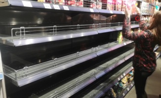 Ukrayna’da market rafları boş kaldı