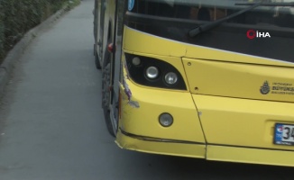 Şehir eşkıyaları İETT otobüsüne  taş ve sopalarla saldırdı